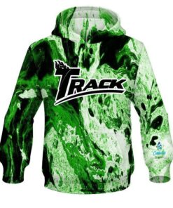 Track Marble Green CoolWick Bowling Hoodie