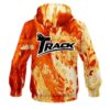 Track Marble Orange CoolWick Bowling Hoodie - Image 2
