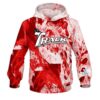 Track Marble Red CoolWick Bowling Hoodie