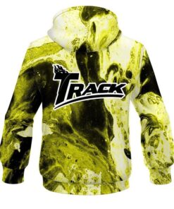 Alternative view of Track Marble Yellow CoolWick Bowling Hoodie