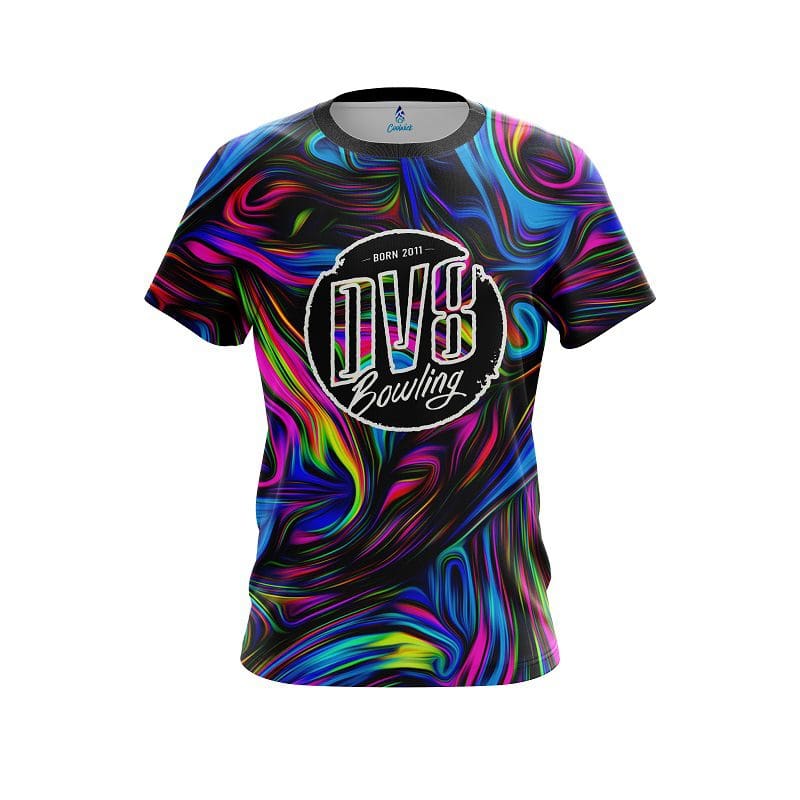 DV8 Psychedelic Swirl CoolWick Bowling Jersey