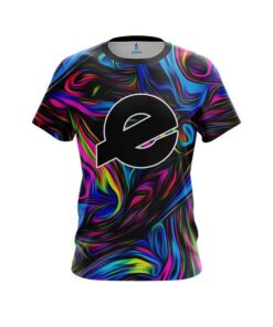 Ebonite Psychedelic Swirl CoolWick Bowling Jersey