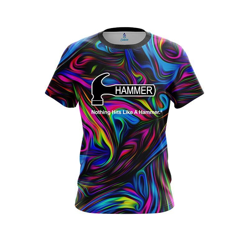 Hammer Psychedelic Swirl CoolWick Bowling Jersey