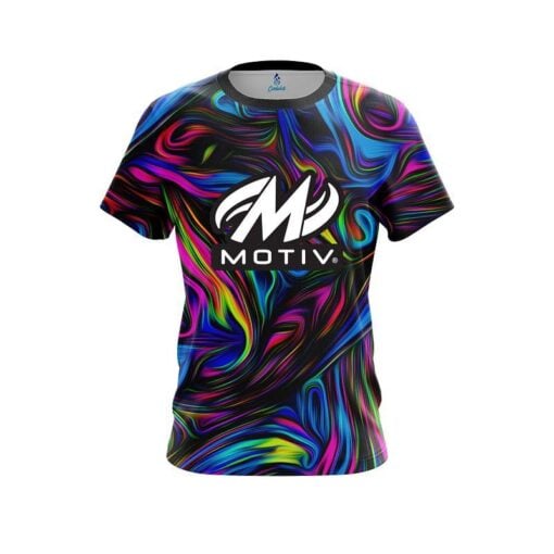 Motiv Psychedelic Swirl CoolWick Bowling Jersey