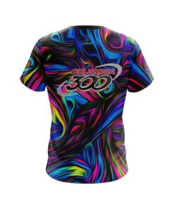 Alternative view of Columbia 300 Psychedelic Swirl CoolWick Bowling Jersey