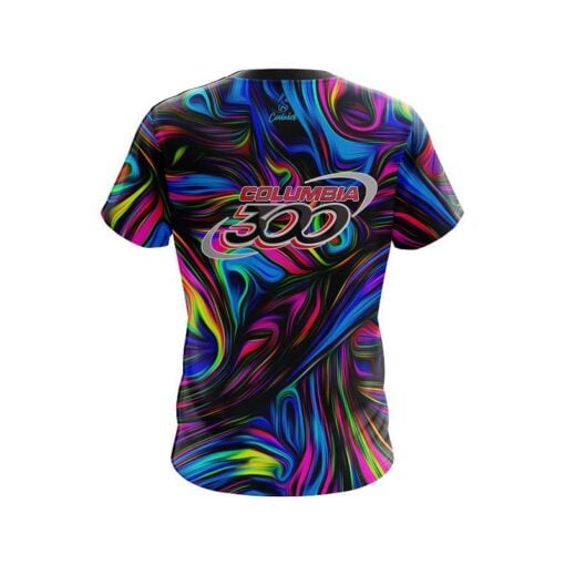 Columbia 300 Psychedelic Swirl CoolWick Bowling Jersey - Image 2