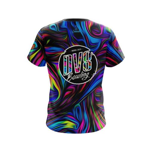 DV8 Psychedelic Swirl CoolWick Bowling Jersey - Image 2