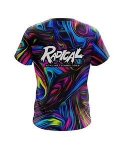 Alternative view of Radical  Psychedelic Swirl CoolWick Bowling Jersey