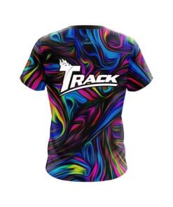 Alternative view of Track Psychedelic Swirl CoolWick Bowling Jersey