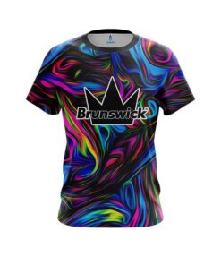 Brunswick Psychedelic Swirl  CoolWick Bowling Jersey