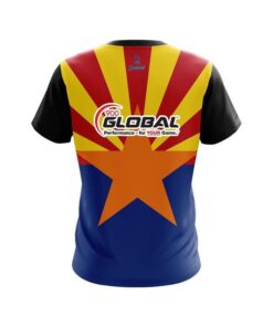Alternative view of 900 Global Arizona Flag CoolWick Bowling Jersey