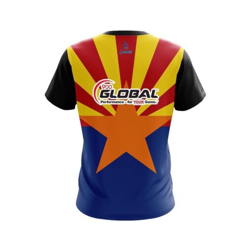 900 Global Arizona Flag CoolWick Bowling Jersey - Image 2
