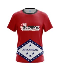 900 Global Arkansas Flag CoolWick Bowling Jersey