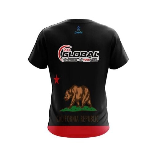 900 Global California Republic Flag CoolWick Bowling Jersey - Image 2