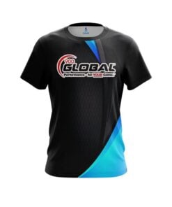 900 Global Carbon Aqua Swirl CoolWick Bowling Jersey