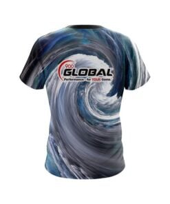 Alternative view of 900 Global Cloudy Vortex CoolWick Bowling Jersey