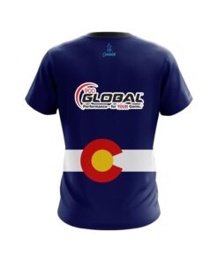 Alternative view of 900 Global Colorado Flag CoolWick Bowling Jersey