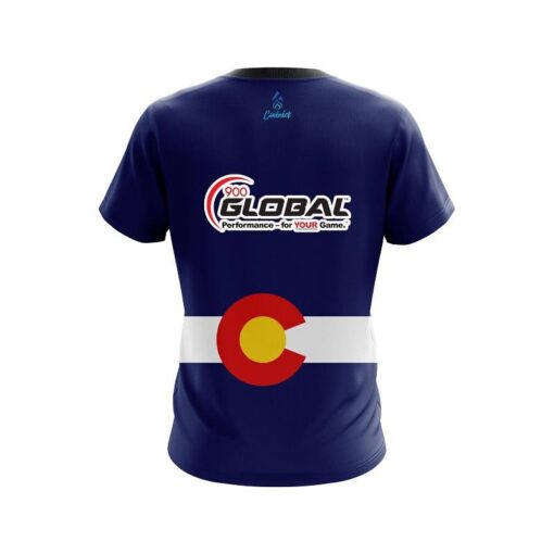 900 Global Colorado Flag CoolWick Bowling Jersey - Image 2