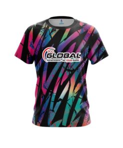 900 Global Colorful Art CoolWick Bowling Jersey