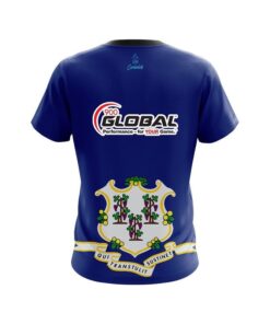Alternative view of 900 Global Connecticut Flag CoolWick Bowling Jersey