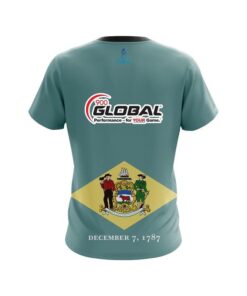 Alternative view of 900 Global Delaware Flag CoolWick Bowling Jersey