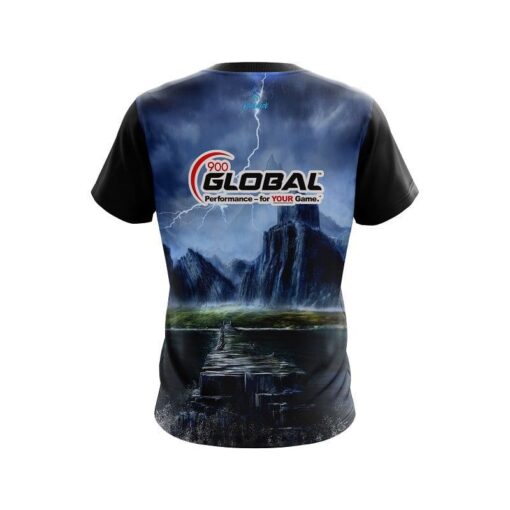 900 Global Electric Mountain CoolWick Bowling Jersey - Image 2