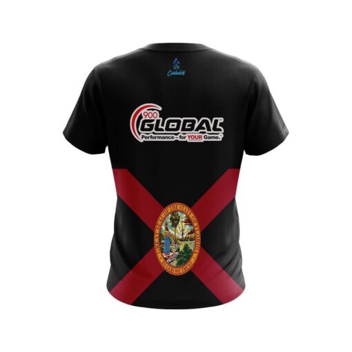 900 Global Florida Flag CoolWick Bowling Jersey - Image 2
