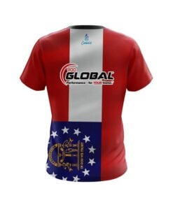 Alternative view of 900 Global Georgia Flag CoolWick Bowling Jersey