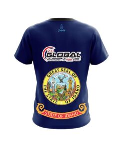 Alternative view of 900 Global Idaho Flag CoolWick Bowling Jersey