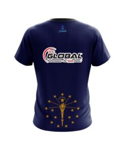 Alternative view of 900 Global Indiana Flag CoolWick Bowling Jersey