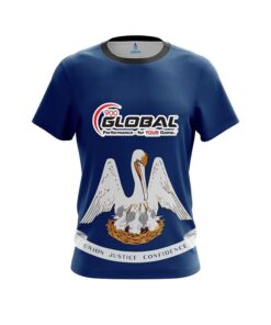 900 Global Louisiana Flag CoolWick Bowling Jersey
