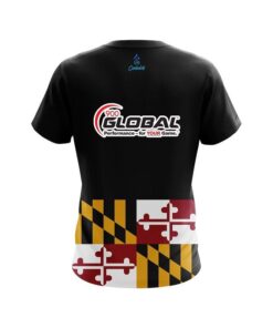 Alternative view of 900 Global Maryland Flag CoolWick Bowling Jersey