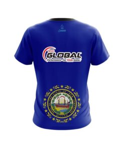 Alternative view of 900 Global New Hampshire Flag CoolWick Bowling Jersey