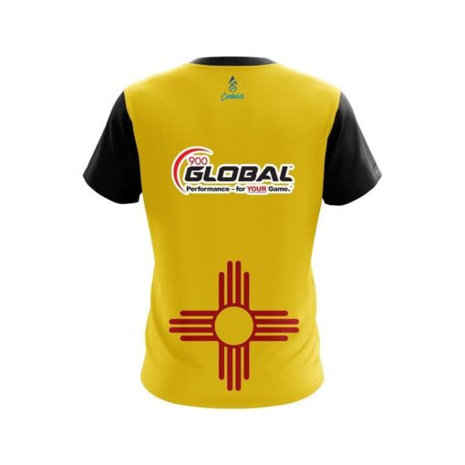 900 Global New Mexico Flag CoolWick Bowling Jersey - Image 2