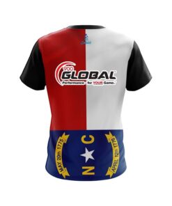 Alternative view of 900 Global North Carolina Flag CoolWick Bowling Jersey