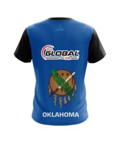 Alternative view of 900 Global Oklahoma Flag CoolWick Bowling Jersey
