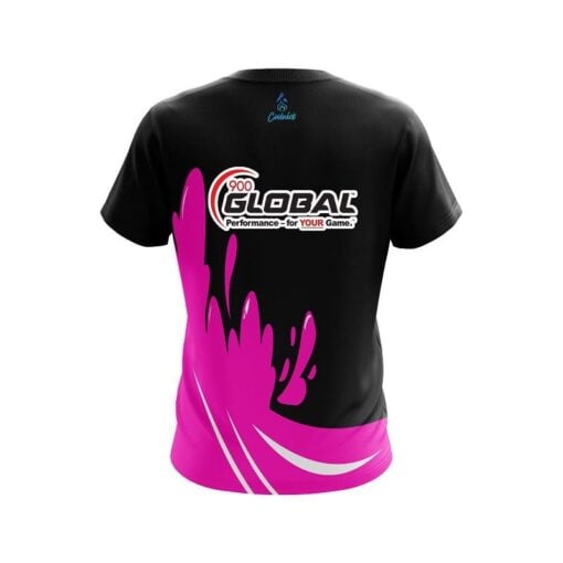 900 Global Pink Splash CoolWick Bowling Jersey - Image 2