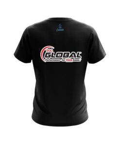 Alternative view of 900 Global Plain Black CoolWick Bowling Jersey