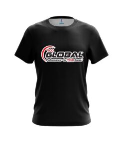 900 Global Plain Black CoolWick Bowling Jersey