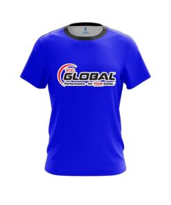 900 Global Plain Blue CoolWick Bowling Jersey