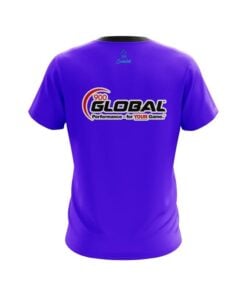 Alternative view of 900 Global Plain Purple CoolWick Bowling Jersey