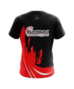 Alternative view of 900 Global Red Splash CoolWick Bowling Jersey