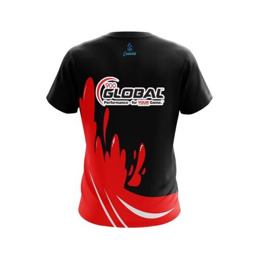 900 Global Red Splash CoolWick Bowling Jersey - Image 2