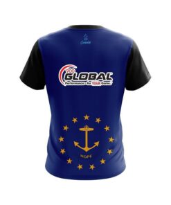 Alternative view of 900 Global Rhode Island Flag CoolWick Bowling Jersey