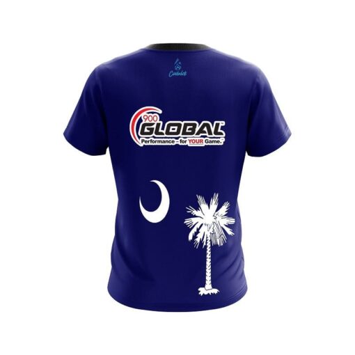 900 Global South Carolina Flag CoolWick Bowling Jersey - Image 2