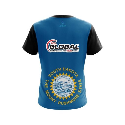 900 Global South Dakota Flag CoolWick Bowling Jersey - Image 2