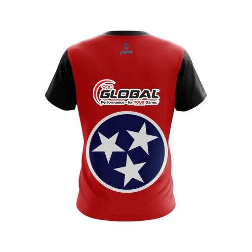 900 Global Tennessee  Flag CoolWick Bowling Jersey - Image 2