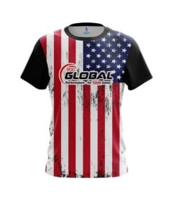 900 Global USA Flag CoolWick Bowling Jersey