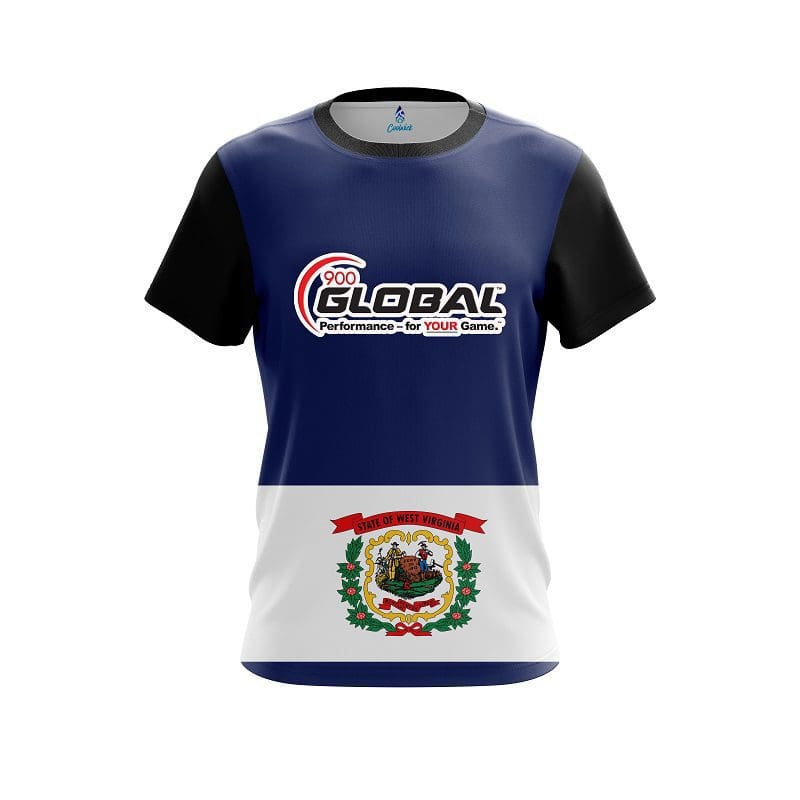 900 Global West Virginia Flag CoolWick Bowling Jersey