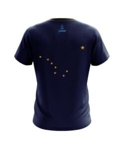 Alternative view of Plain Alaska Flag CoolWick Bowling Jersey
